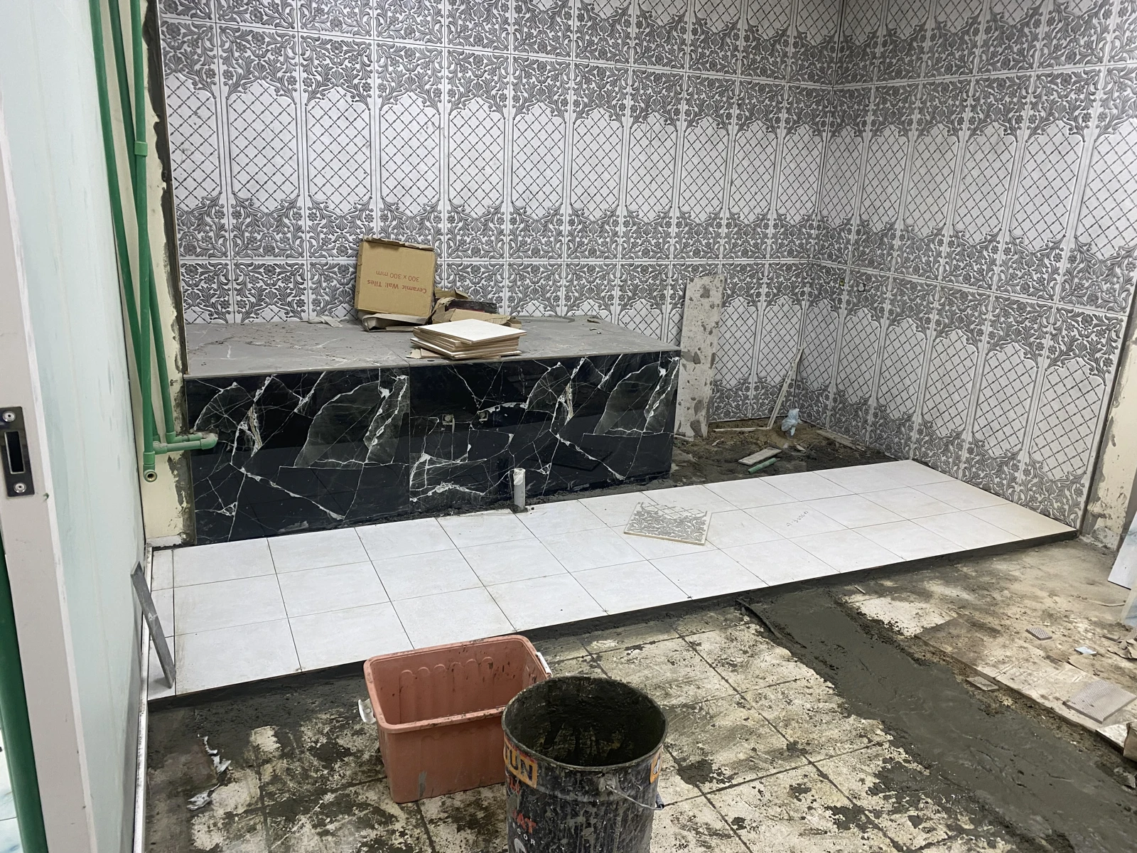 Floor & wall tiling — client work photograph